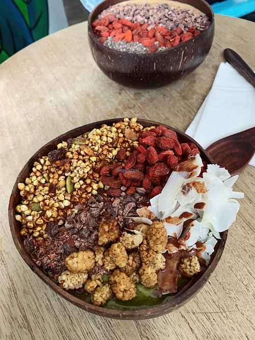 Choc mint heaven in a smoothie bowl!  at Smoothme Superfood Bar in Melbourne
