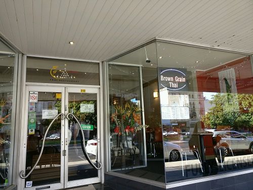 entry to Brown Grain at Brown Grain Thai Restaurant in Ballarat