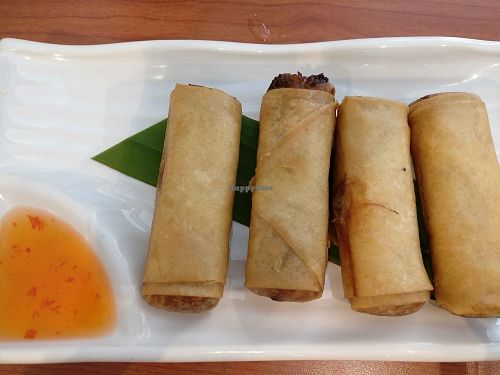 spring rolls at Brown Grain Thai Restaurant in Ballarat