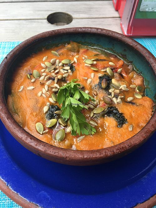 Vegan lasagna at Alquimia Restaurante in Puerto Varas