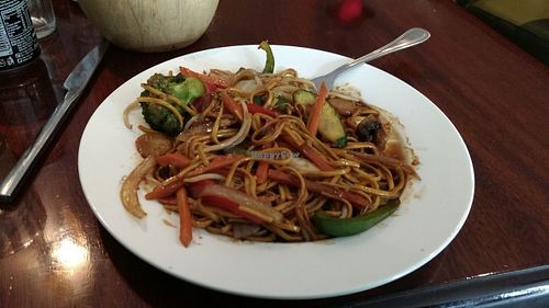 Chow mien with vegetables (vegetarian) at Lotus in Kilkenny