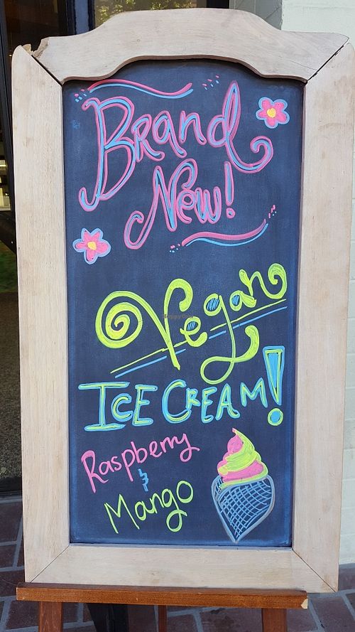 Vegan ice cream at Saffron at Saffron Cafe in Monterey