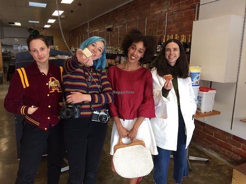 Happy customers at Sun Organic Market in Northcote