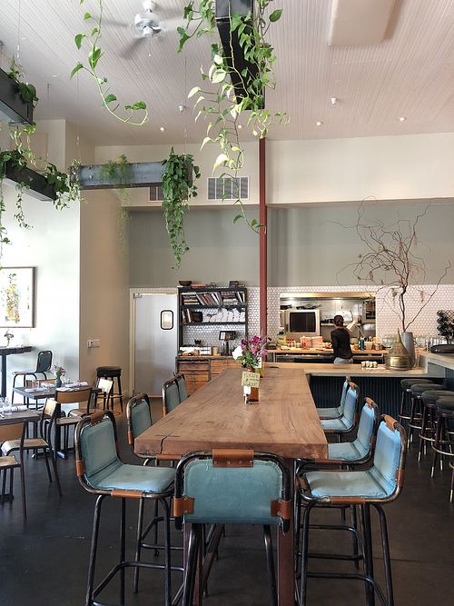 Inside dining area at The Drawing Board in Petaluma