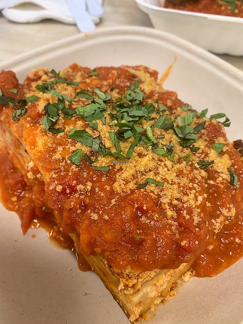 Lasagna at Three Girls Vegan Creamery - Boston in Guilford