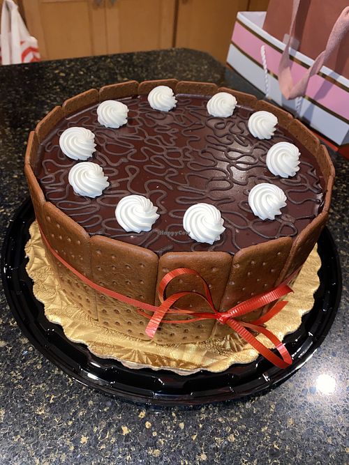 Vegan chocolate & vanilla ice cream cake  at Hershey's Ice Cream & More in Levittown