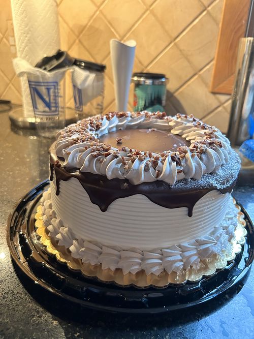 Vegan pecan buttercream cake  at Hershey's Ice Cream & More in Levittown