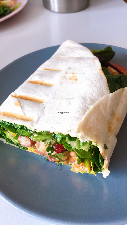 Bean Burrito Wrap at 2 Girls' Cafe in South East London