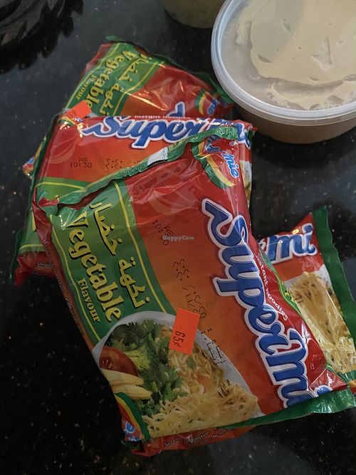 Noodles soup is vegan at Cedars Grill in St Petersburg