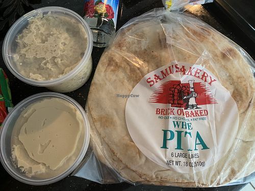 Baba ghanouj pita hummus homemade at Cedars Grill in St Petersburg