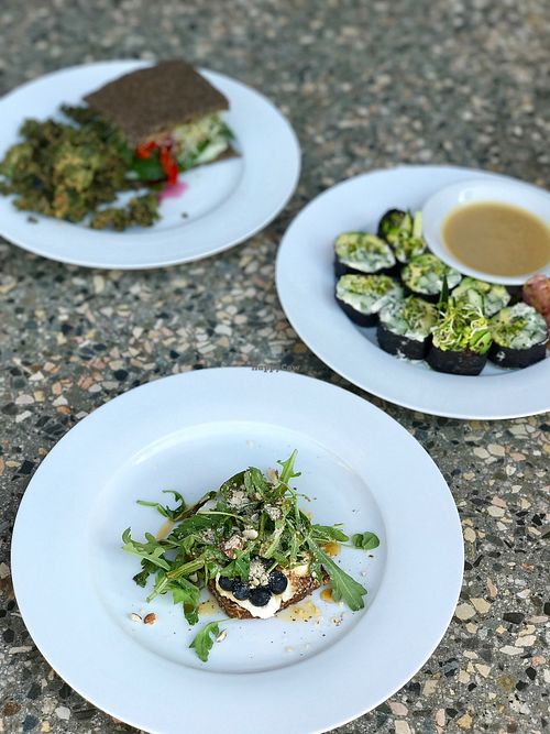 Nice variety of dishes at Under the Sun Cafe in Long Beach