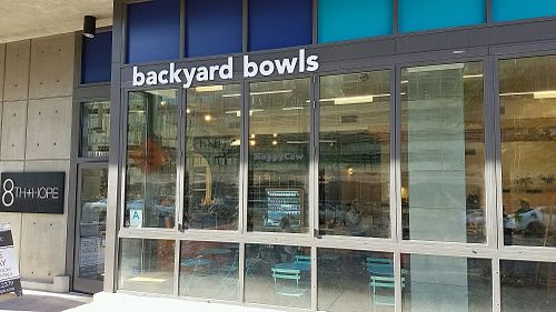 outside at Backyard Bowls - DTLA in Los Angeles