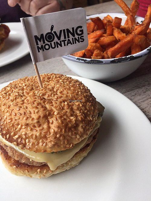 Vegan burger. at Bread Meats Bread - St Vincent St in Glasgow
