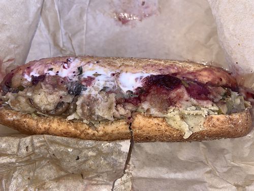 Pardoned turkey, thanksgiving left overs so delicious  at Chef Tanya's Kitchen in Palm Springs