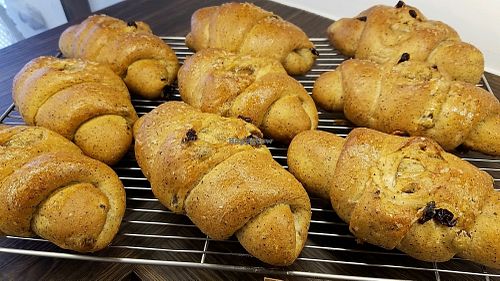 Maple sugar Earl grey rolls at HiPizza in Taipei