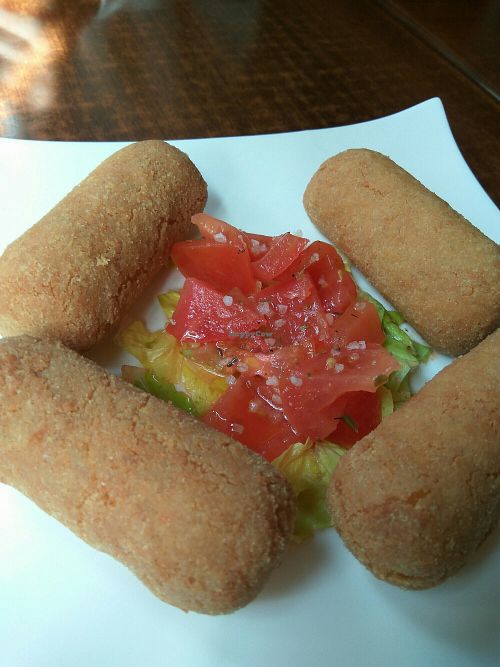 Chickpeas croquetas at Raices in Jaen