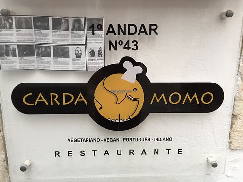 Sign at Cardamomo in Leiria