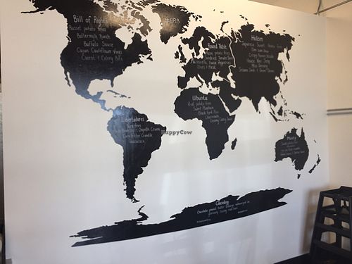 World menu at Baked Roots Bar in Portland