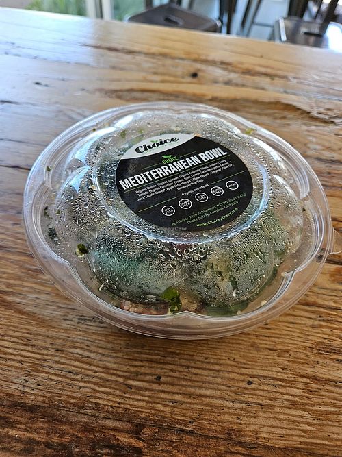 Pre-packaged at Choice Superfood Bar & Juicery - Del Sur in San Diego