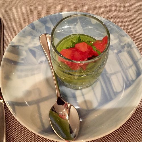 Avocado Mousse at Hotel Schweizerhof Lenzerheide in Lenzerheide