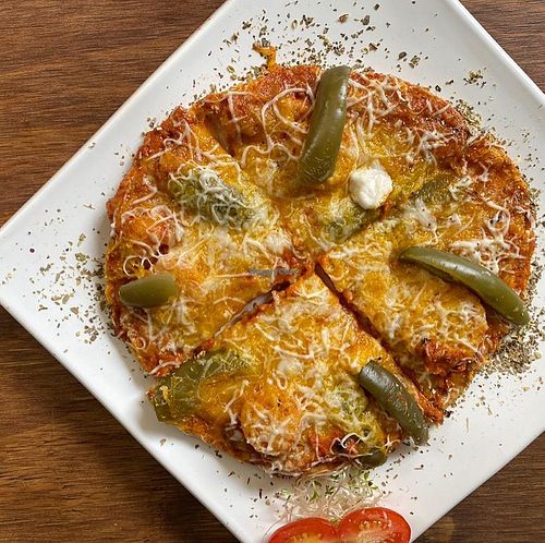 pizza at Purple-Veg in Mexico City