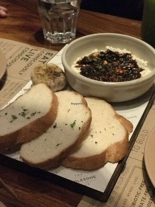 Vegan cheese, sweet onion jam, sourdough toast at The Wholesome Table in Metro Manila