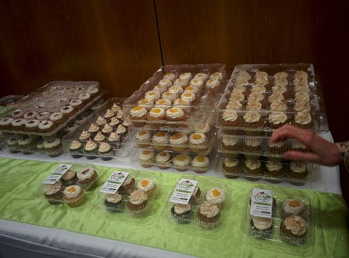 Assorted minis at Vegan ThanksLiving event. at The Cupcake Girl in Houston