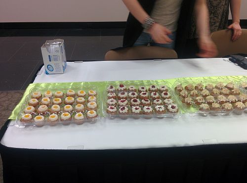 Cupcake samples  at The Cupcake Girl in Houston