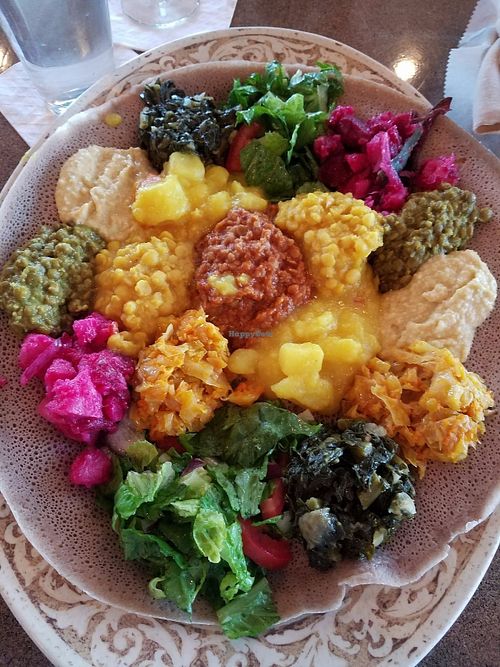 close-up vegetable combo for 2 at Shagga Coffee & Restaurant in Hyattsville
