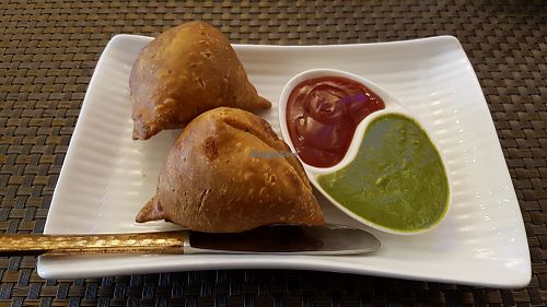 Samossas at Vedge in Yangon