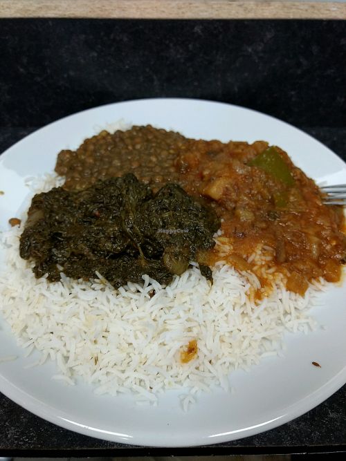 3 curry and rice £4.90 at Little Aladdin in Manchester