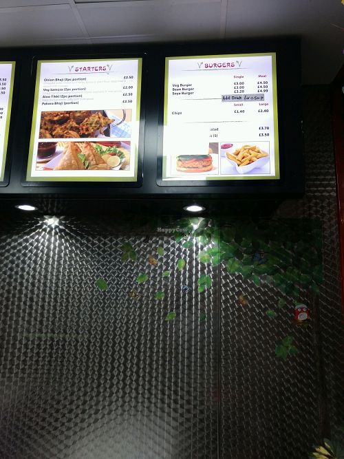 menu at Little Aladdin in Manchester