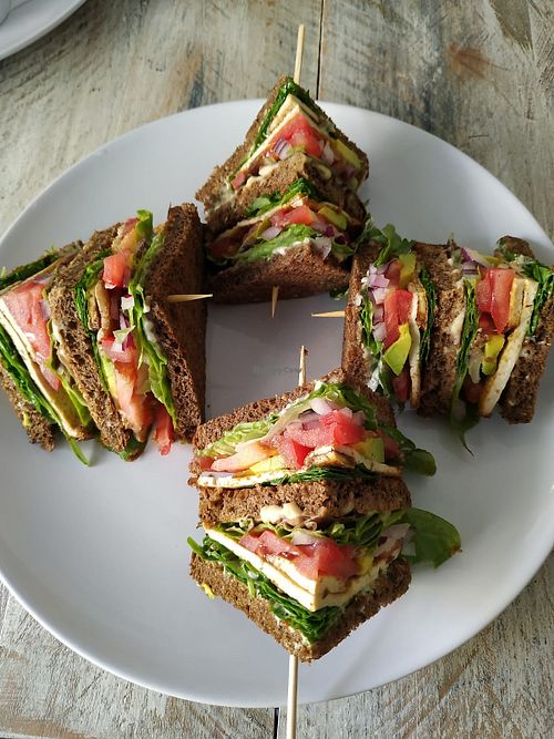 Club sandwich  at Vegan Point in Ibiza