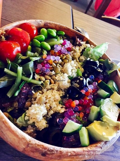 Vegan tofu salad at Cafe La Boheme - Shibuya in Tokyo