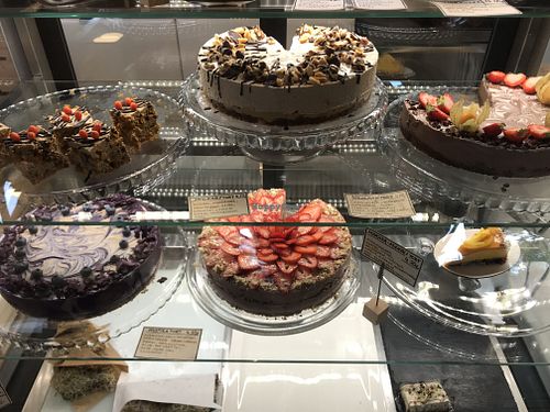 Excellent range of vegan cakes at Toormoor Kohvik/Galerii in Tallinn