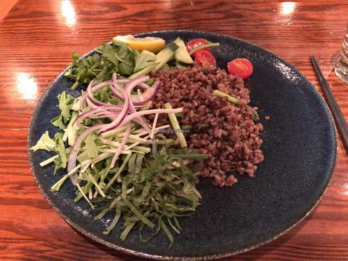 Vegan fried rice  at Monsoon Cafe - GZone in Tokyo
