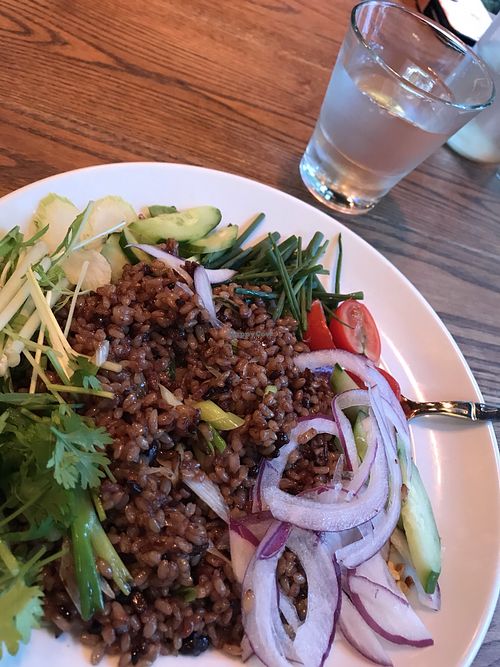 Fried rice & veggies at Monsoon Cafe - GZone in Tokyo