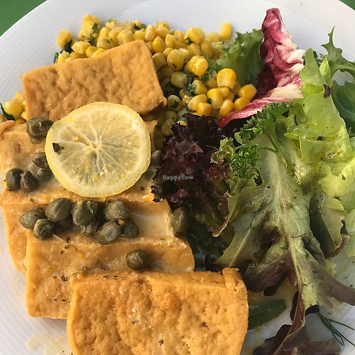 marinated tofu  at Leonardo Verde in Warsaw