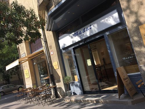 Inviting exterior at Madal Food in Budapest