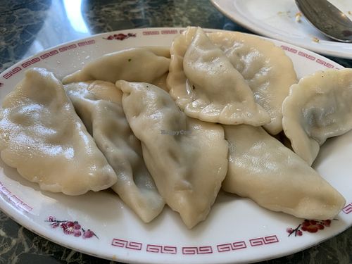Dumplings  at Jyun Kang Vegetarian Restaurant in Ukiah