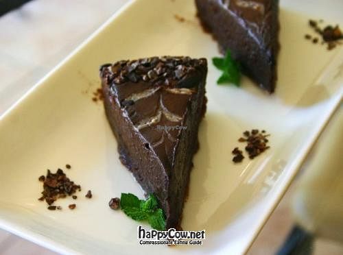Chocolate Ganache - one of many decadent raw desserts! at ChocolaTree Organic Oasis in Sedona