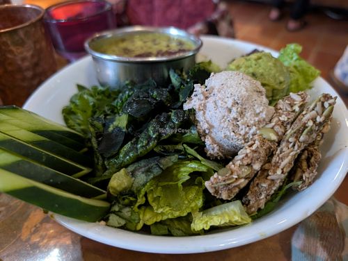 Full Green Goddess Salad at ChocolaTree Organic Oasis in Sedona