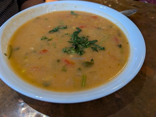 Corn Chowder Bowl at ChocolaTree Organic Oasis in Sedona