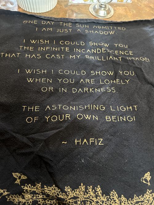 The napkin!  at ChocolaTree Organic Oasis in Sedona