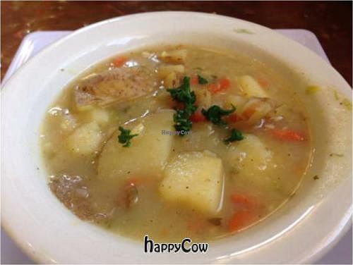 potato soup at ChocolaTree Organic Oasis in Sedona