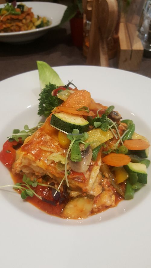 Veggie-Lasagne at Altes Backhaus in Eisenstadt