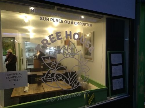 From outside at Tree House in Nantes