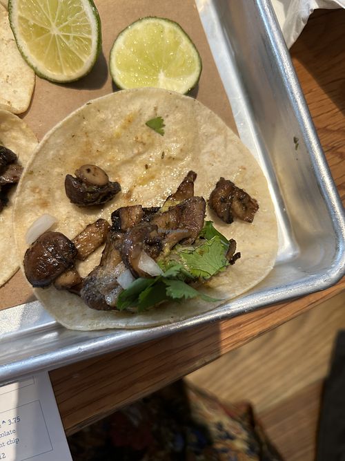 Mushroom taco  at Bartaco in Stamford