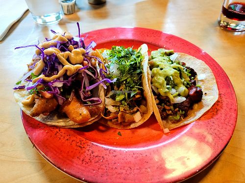 3 amazing tacos #Veganuary at La Taqueria Vegiee in Tijuana