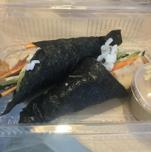 sushi taste good!  at Vegan Nation in Athens